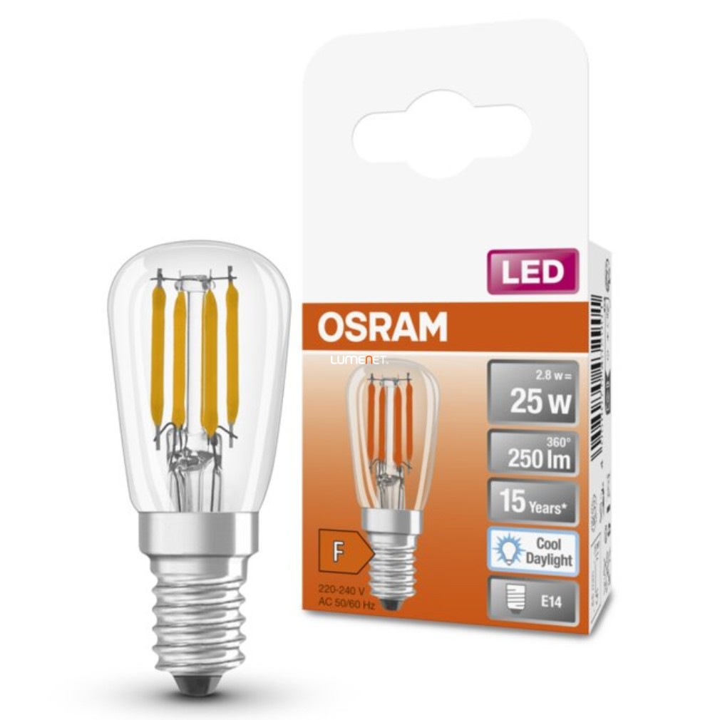 Osram E14 T26 LED Special 2,8W 250lm 6500K daylight 320° - 25W izzó helyett