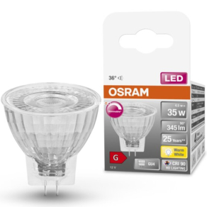   Osram GU4 12V LED SStar 4,5W 345lm 2700K melegfehér, szabályozható 36° - 35W izzó helyett