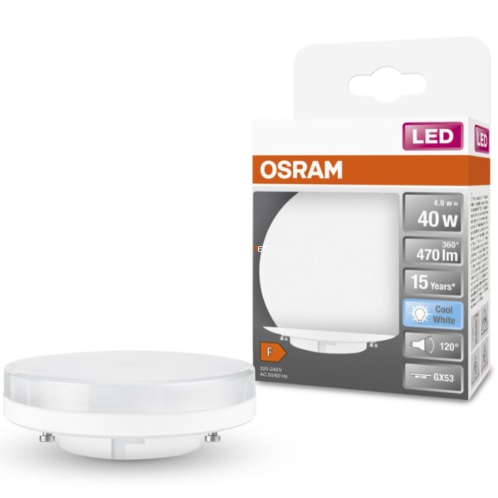 Osram GX53 LED Star 4,9W 470lm 4000K hidegfehér 120° - 40W izzó helyett