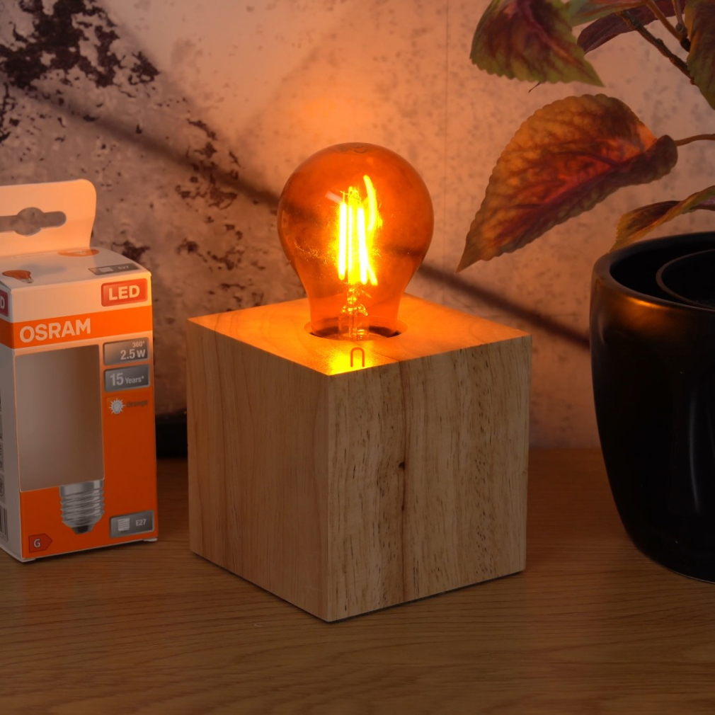 Osram E27 LED Star Decor 2,5W 160lm 1500K narancssárga 300° - 15W normál izzó helyett