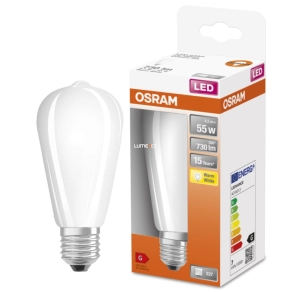   Osram E27 LED Star Edison 6,5W 730lm 2700K melegfehér 300° - 55W izzó helyett