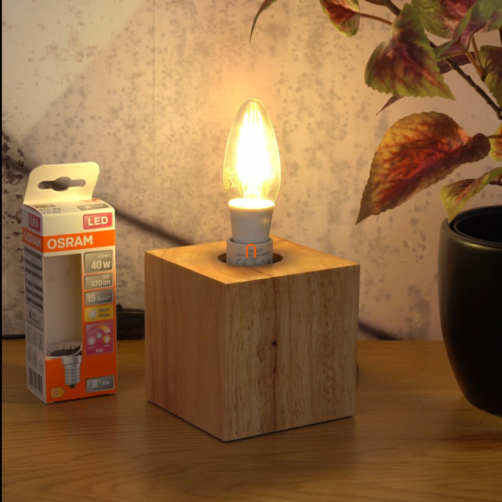 Osram Led Star+ B E14 LED 4W 470lm GlowDim 2200-2700K szabályozható - 40W izzó helyett