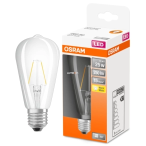   Osram E27 LED Star Edison 2,5W 250lm 2700K melegfehér 300° - 25W izzó helyett