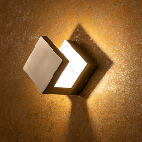   Ledvance Endura Style Pyramid kültéri fali LED lámpa ezüst IP44 9W 3000K 600lm 10x12,5cm