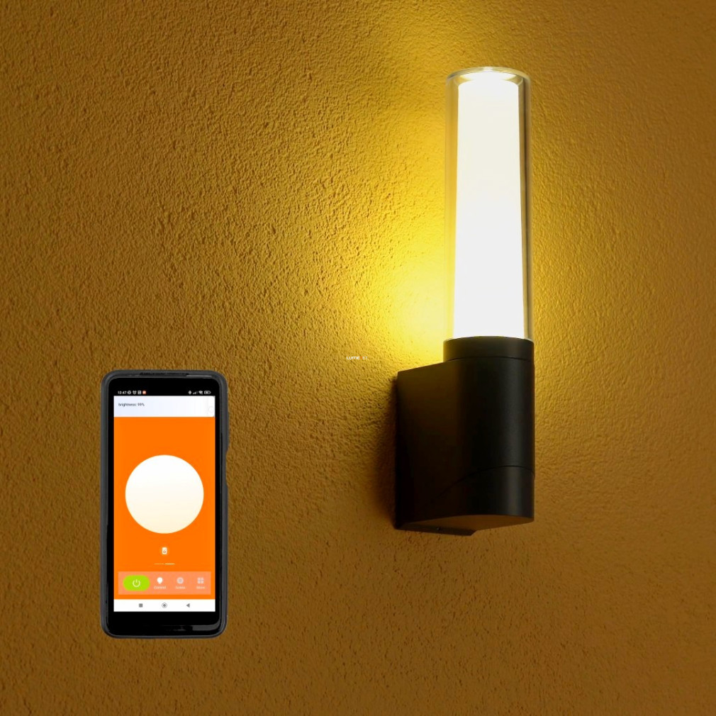 Ledvance Smart+ WIFI Flare RGBW kültéri fali LED lámpa antracit IP44 7,5W 3000K 320lm 9,8x33,1cm