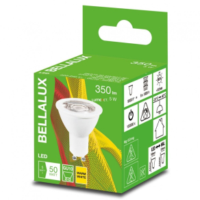 Bellalux GU10 LED 4,5W, 350 lm, 2700K - 50 W izzó helyett