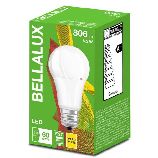 Bellalux CL A 60 8,5W/2700K E27 806lm LED - 60W izzó kiváltására