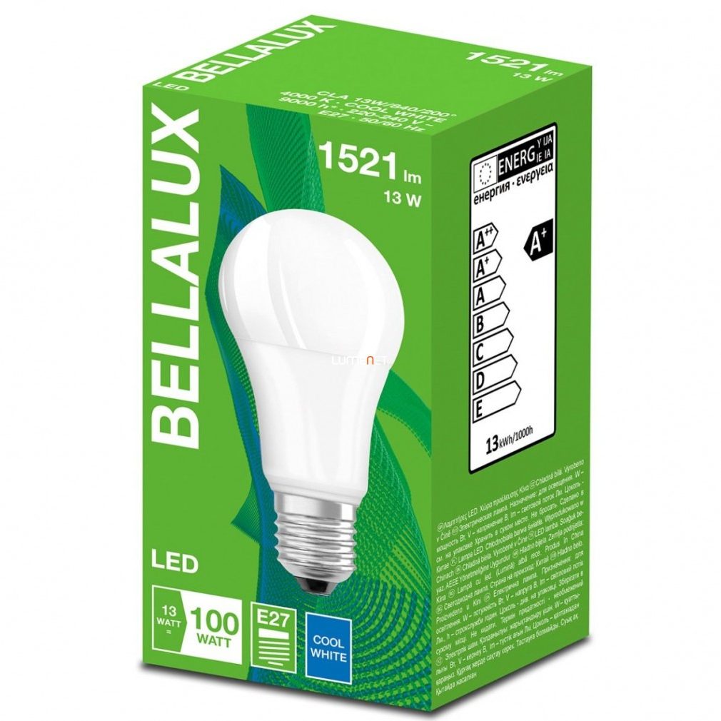 Bellalux CL A 100 13W/4000K E27 1521lm LED - 100W izzó kiváltására