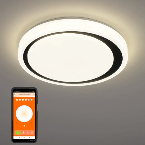 Ledvance Smart+ WIFI Orbis mennyezeti LED lámpa fehér/fekete 32W 3000-6500K 3300lm 48cm