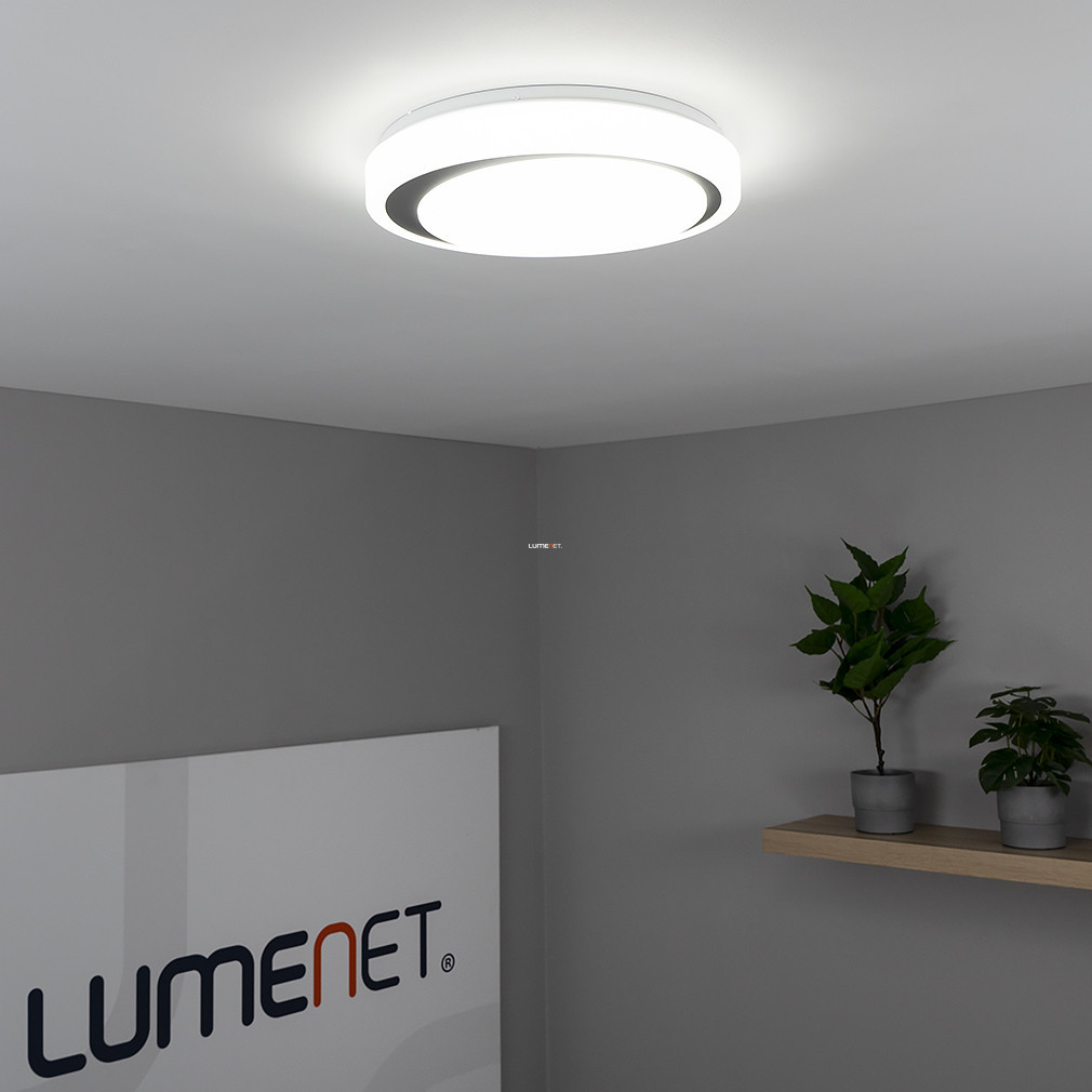 Bontott csomagolású Ledvance Smart+ WIFI okos mennyezeti LED lámpa, hideg/melegfehér, 24 W, 38 cm, fehér-szürke színben (Orbis)