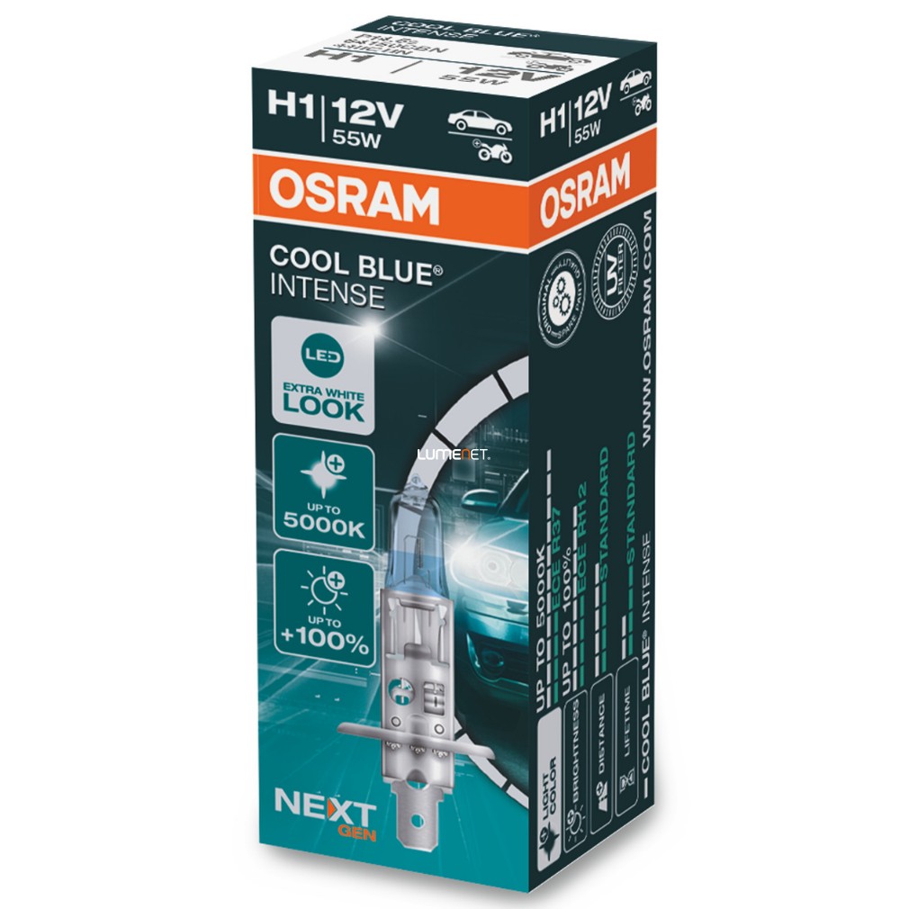 Osram Cool Blue Intense NextGen H1 +100% dobozos 1 darabos