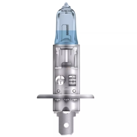   Osram Cool Blue® Intense (Next Gen) H1 halogén fényszórólámpa, akár 100%-kal nagyobb fényerő, LED-es megjelenés, extra fehér fény, 12V, akár 5000K, 64150CBN, 1 darab/doboz