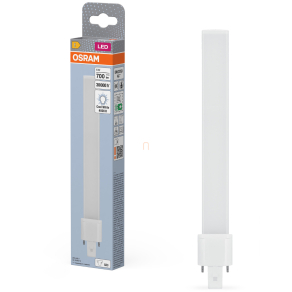   Osram G23 csapos LED fénycső 6W, 700 lm, 4000 K, hidegfehér, fehér műanyag-13 W fénycső helyett Dulux S11 EM