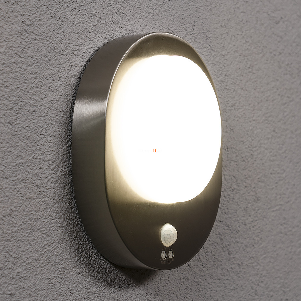 Ledvance kültéri fali LED lámpa fény és mozgásérzékelővel, melegfehér, 8 W (Endura Style Disc)