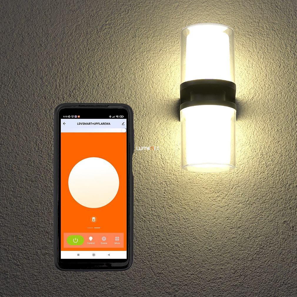 Ledvance Smart+ WIFI okos kültéri fali LED lámpa, 14 W (Flare Up Down RGBW)