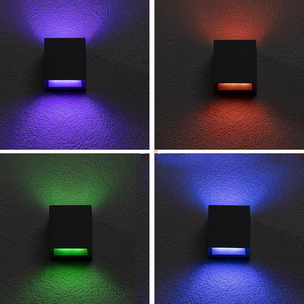 Ledvance Smart+ WIFI okos kültéri fali LED lámpa, 14 W, szürke színű (Brick RGBW)