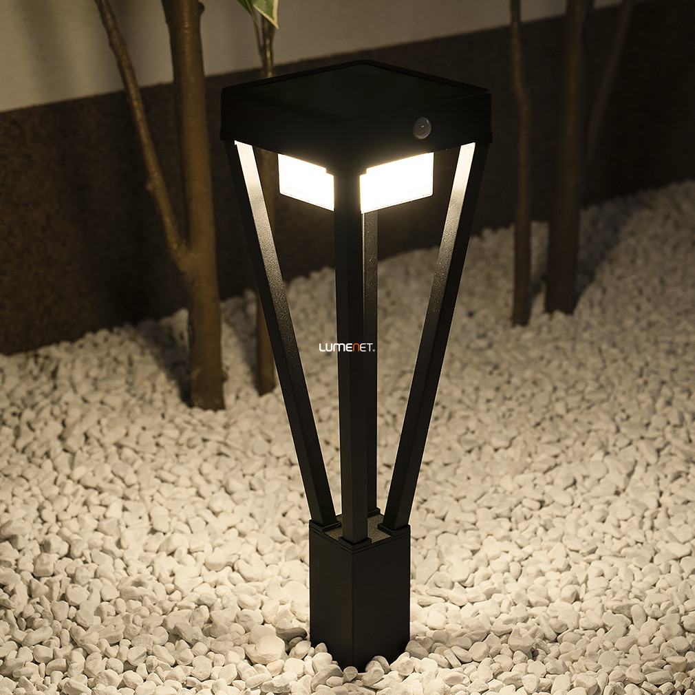 Ledvance kültéri napelemes állólámpa mozgásérzékelővel, melegfehér, 6 W, 50 cm, antracit (Endura Style Solar)