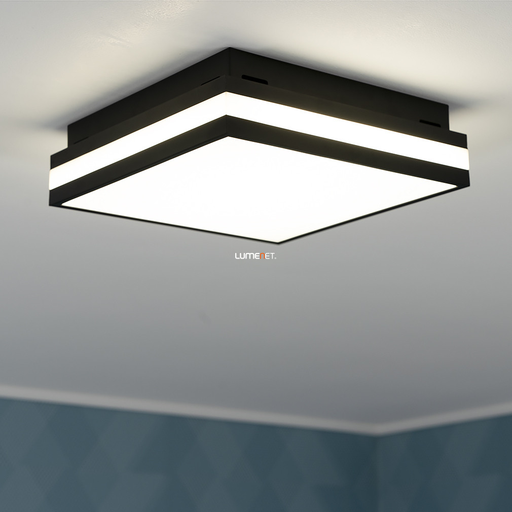 Ledvance Smart+ WIFI okos mennyezeti LED lámpa 30x30 cm, hideg/melegfehér, 26 W, fekete színben (Orbis Magnet)