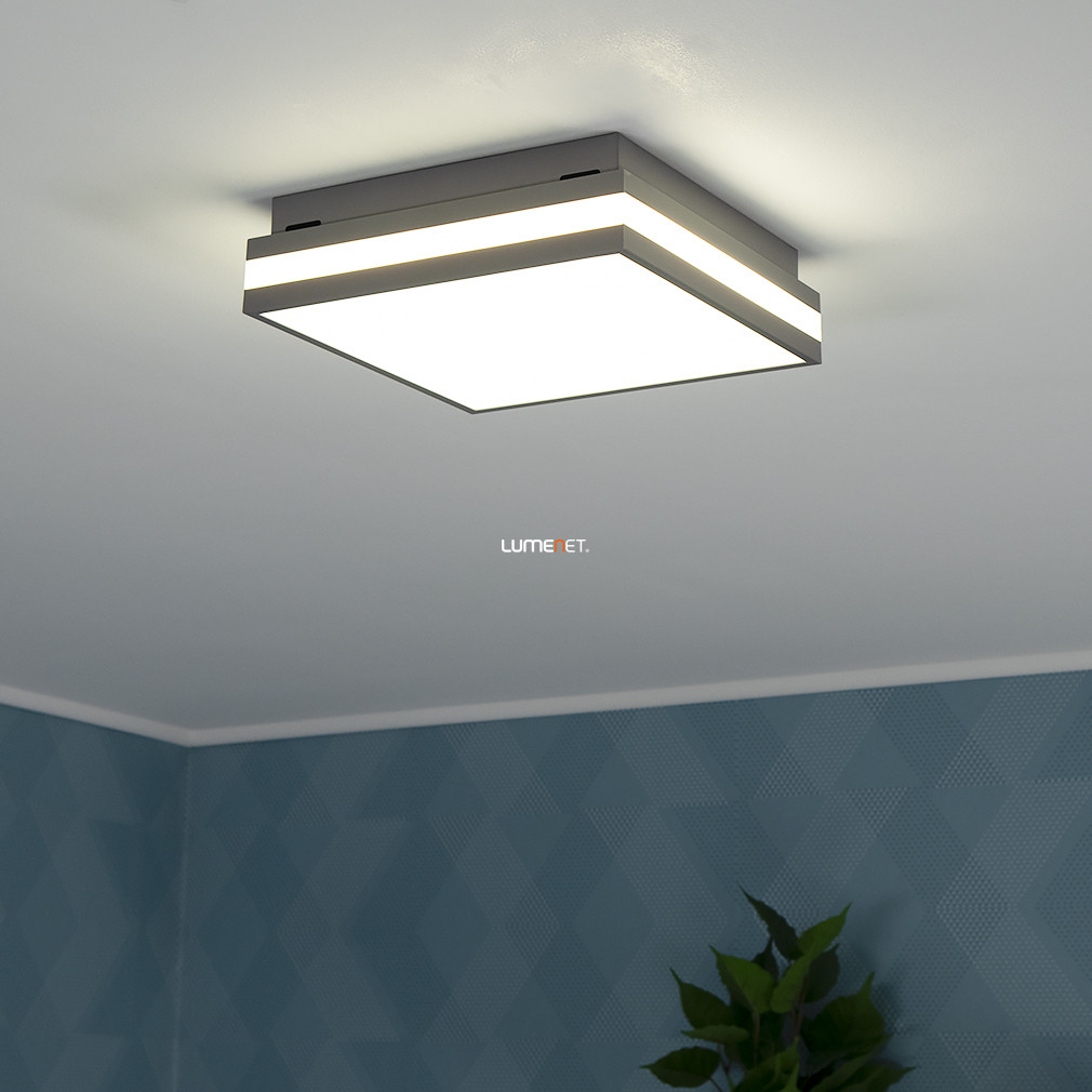 Ledvance Smart+ WIFI okos mennyezeti LED lámpa 30x30 cm, hideg/melegfehér, 26 W, szürke színben (Orbis Magnet)