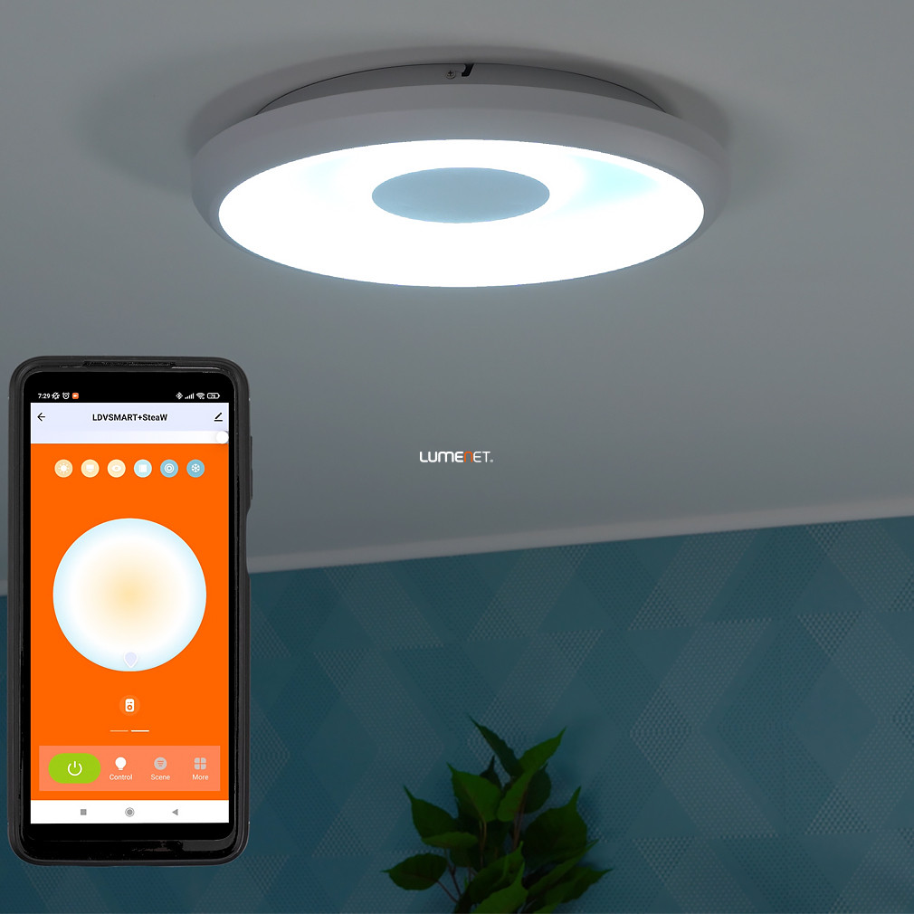 Ledvance Smart+ WIFI okos mennyezeti LED lámpa, hideg/melegfehér, 32 W (Orbis Stea RGBW)