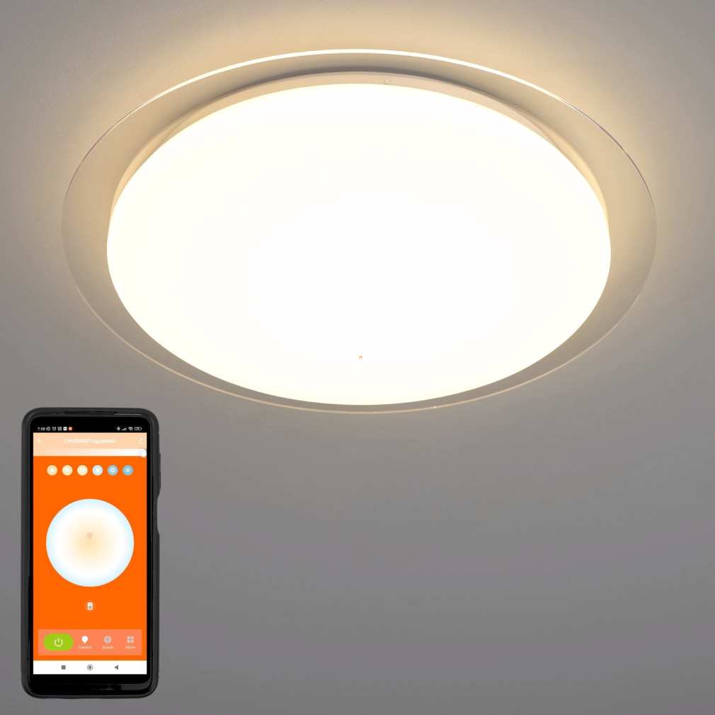 Ledvance Smart+ WIFI okos mennyezeti LED lámpa hideg/melegfehér (Orbis Sparkle)