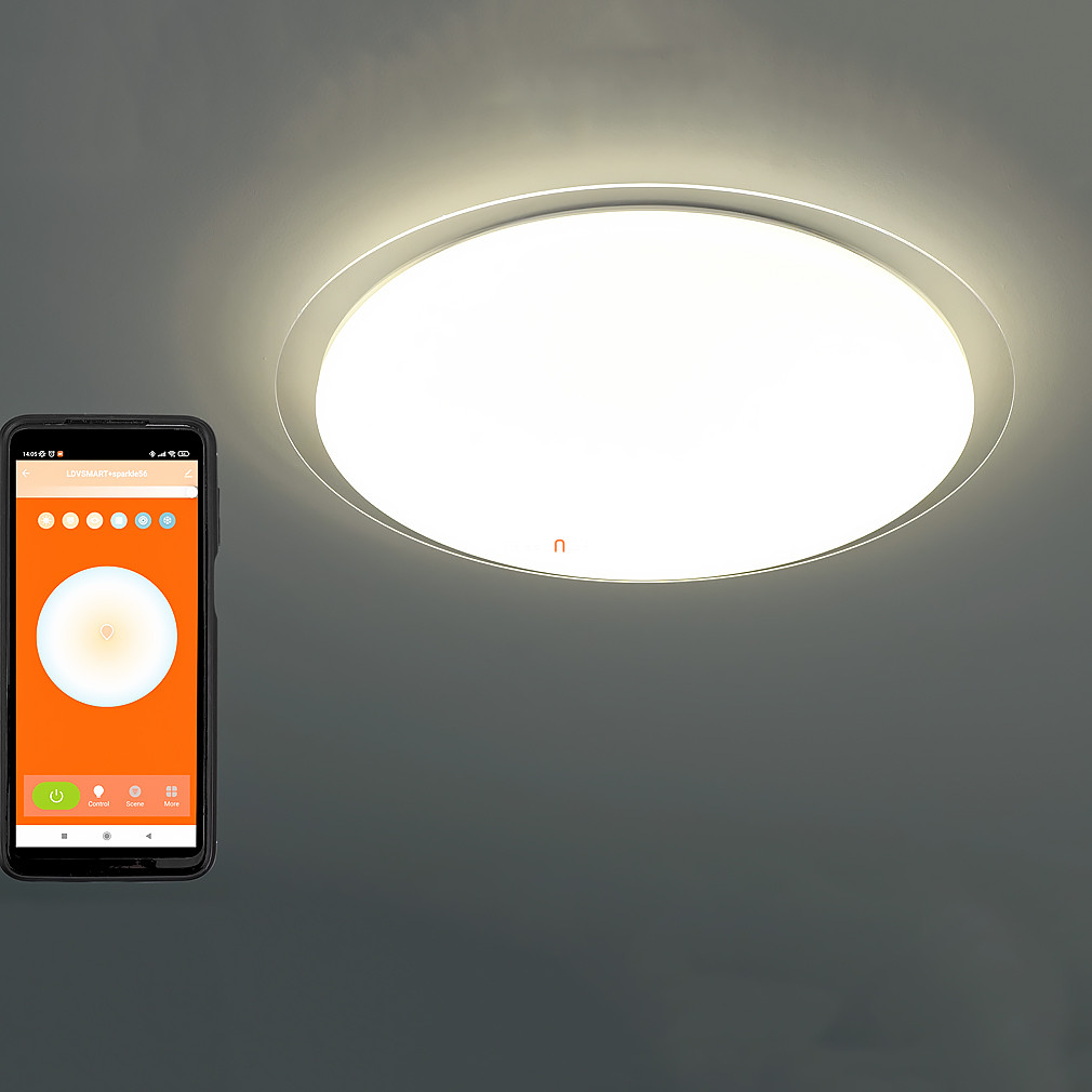 Ledvance Smart+ WIFI csillám hatású okos mennyezeti LED lámpa, hideg/melegfehér, 30 W (Orbis Sparkle)