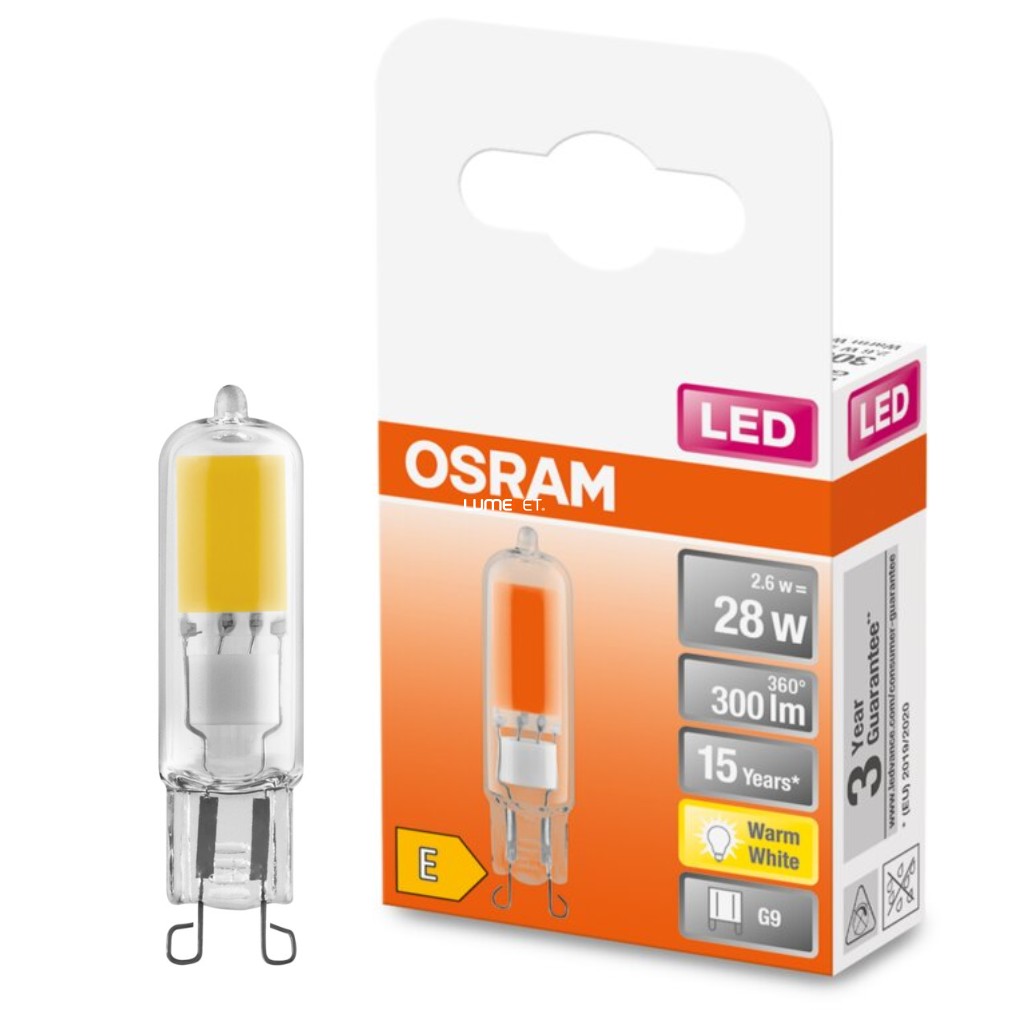 Osram G9 LED Special 2,6W 300lm 2700K melegfehér 320° - 30W izzó helyett