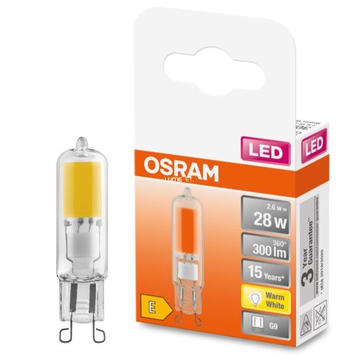 Osram G9 LED Special 2,6W 300lm 2700K melegfehér 320° - 30W izzó helyett