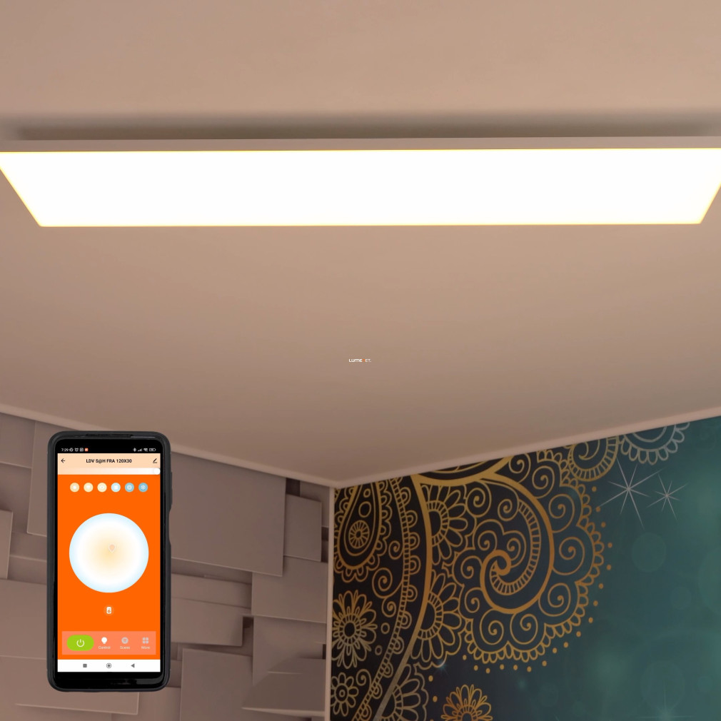 Ledvance Smart+ WIFI Sun@Home Frameless okos LED panel 2200-5000K 1200x300mm, felületre szerelhető