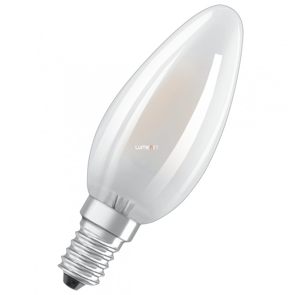 Osram E14 LED gyertya fényforrás 4,8W 470lm 2700K melegfehér szabályozható opál- 40W izzó helyett