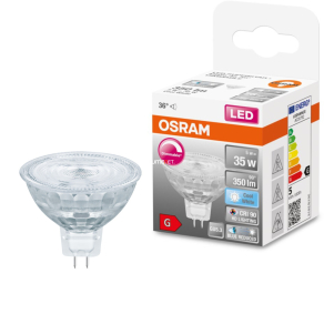   Osram GU5,3 12V LED SStar+ 5W 350lm 4000K hidegfehér, szabályozható 36° - 35W izzó helyett