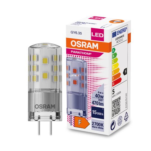Osram Parathom Pin Micro GY6.35 LED 4W 470lm 2700K - 40W izzó helyett