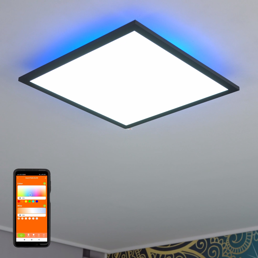 Ledvance Smart+ WIFI Planon Plus Backlight okos mennyezeti LED panel 45X45cm, fekete