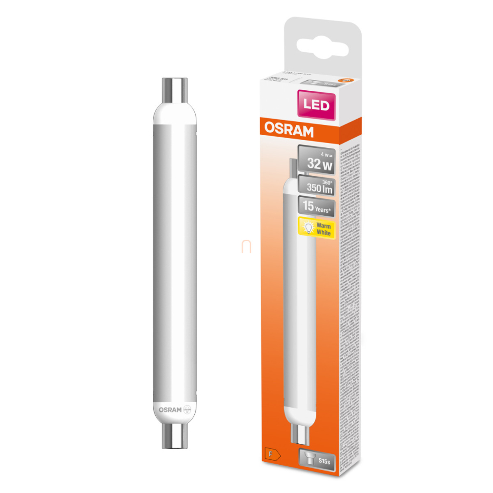 Osram S15s LED fénycső 4W, 350 lm, 2700 K, melegfehér, fehér műanyag-30 W izzó helyett - Special S15 Frosted 32