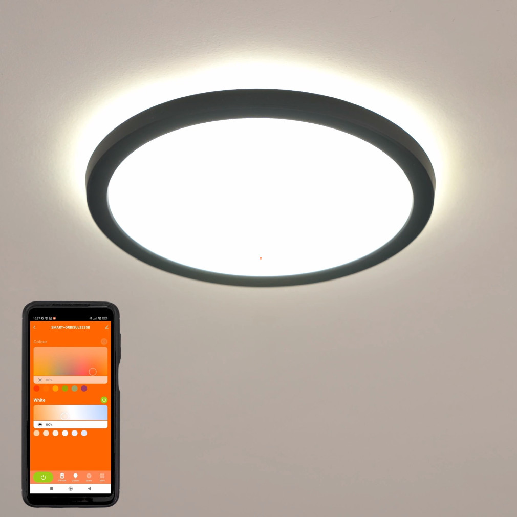 Ledvance Smart+ WIFI Orbis okos mennyezeti LED lámpa 23,5cm, fekete