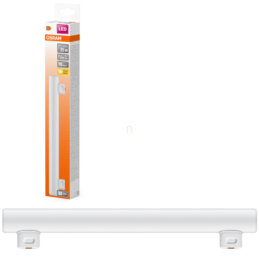 Osram S14s vonalizzó, 3,5W, 370 lm, 2700 K, melegfehér, fehér műanyag-25 W izzó helyett - Special LEDinestra