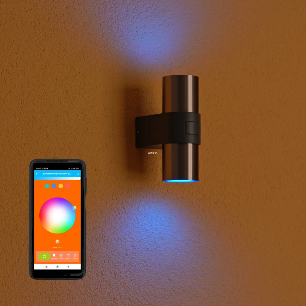 Ledvance Smart+ WIFI okos fel és le világító fali LED lámpa kültérre, 10 W