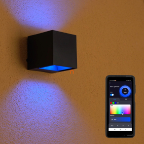   Ledvance Smart+ WIFI kültéri okos fali LED lámpa fekete, 8 W
