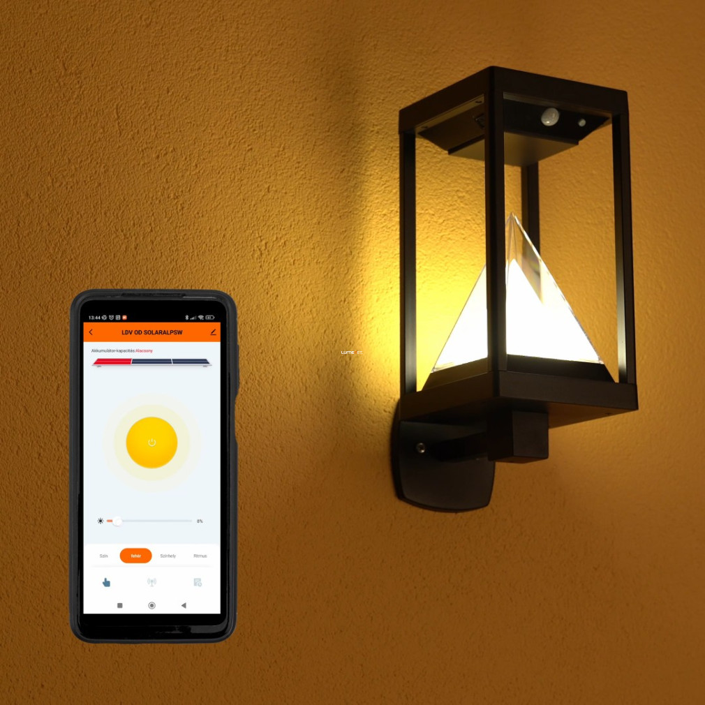 Ledvance Smart+ Bluetooth Solar Alps Wall Multicolor okos kültéri napelemes fali LED lámpa