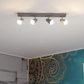   Ledvance spot lámpa fényforrással, négy karos, szürke (Pearl)