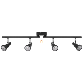   Ledvance karos spot lámpa LED fényforrással, fekete színben 4 foglalattal