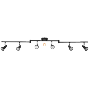   Ledvance karos spot lámpa LED fényforrással, fekete színben 6 foglalattal
