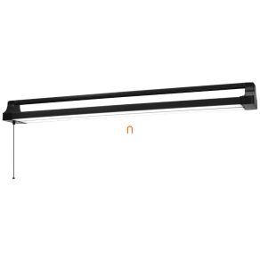   Ledvance Office Line irodai mennyezeti LED lámpa húzókapcsolóval fekete színben