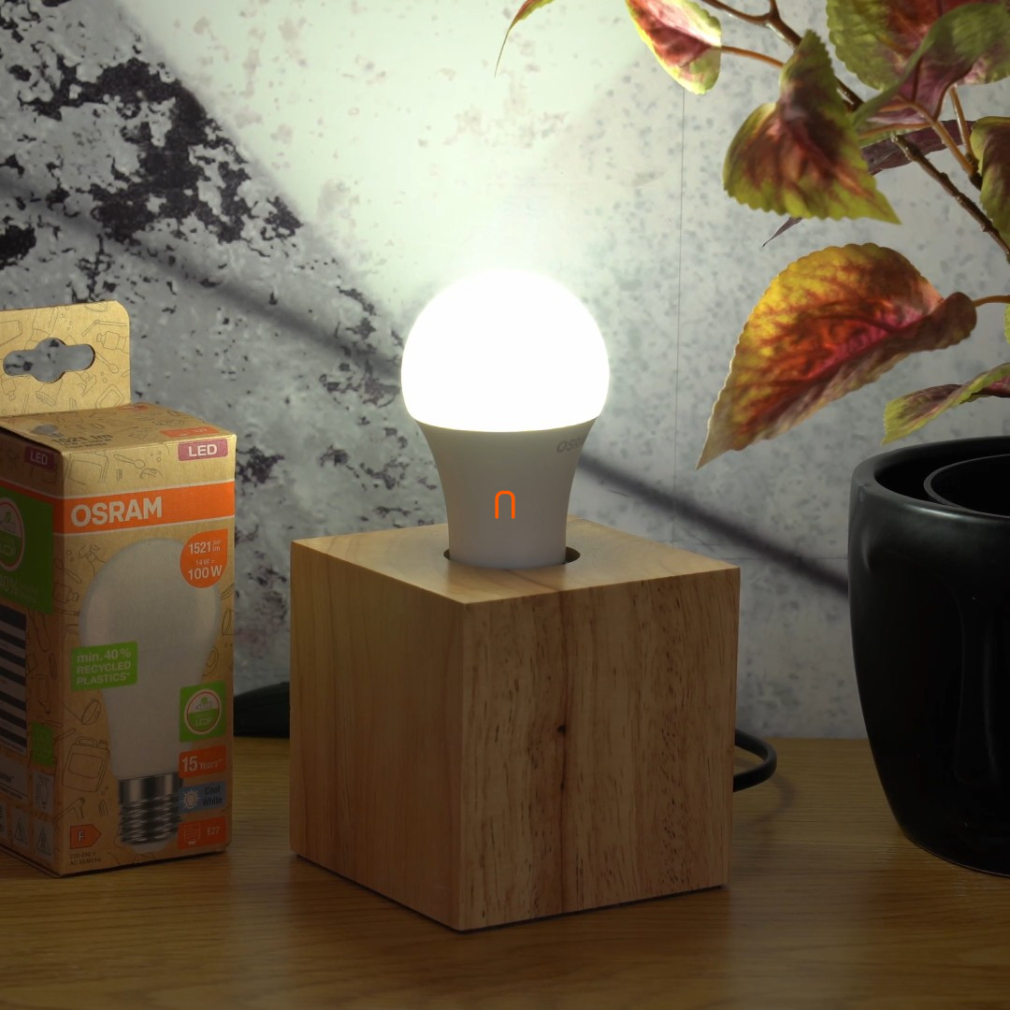 Osram újrahasznosított E27 LED, 14 W, 1521 lm, hidegfehér fényű (Classic-A)