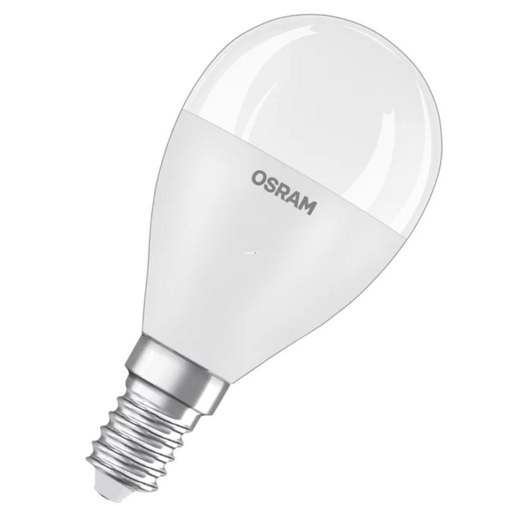 Osram újrahasznosított E14 LED, 7,5 W, 806 lm, melegfehér fényű (Classic-P)