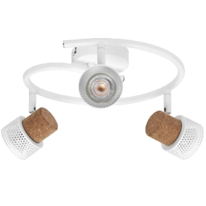   Ledvance parafa spot lámpa 3 foglalattal, fehér spirál (Decor Spot Cork)