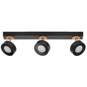   Ledvance Decor Spot Pluto LED spot lámpa fekete-natúr színben, 3 karos