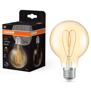   Osram E27 LED Vintage, 8W, 806 lm, 2200 K, candlelight, dimmelhető, arany színű színű üveg-60 W izzó helyett - Vintage 1906 Classic Heart Filament