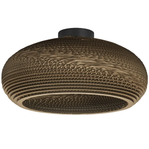   Ledvance Decor Cardboard Drop – Környezetbarát kartonpapír mennyezeti lámpa E27 foglalattal, barna, 400 mm átmérőjű, IP20