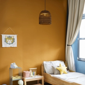   Ledvance Decor Cardboard Bell – Barna harang alakú függesztett lámpa kartonból, E27 foglalattal, meleg és természetes hangulatú otthonokhoz